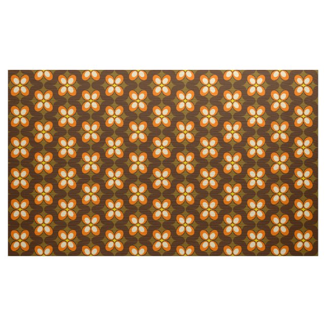 60er 70er Retromuster Stoff (Yard (91,4 cm))