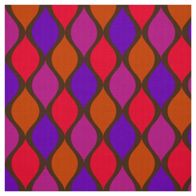 60er 70er Super Retro Farbpalette Stoff (Muster)