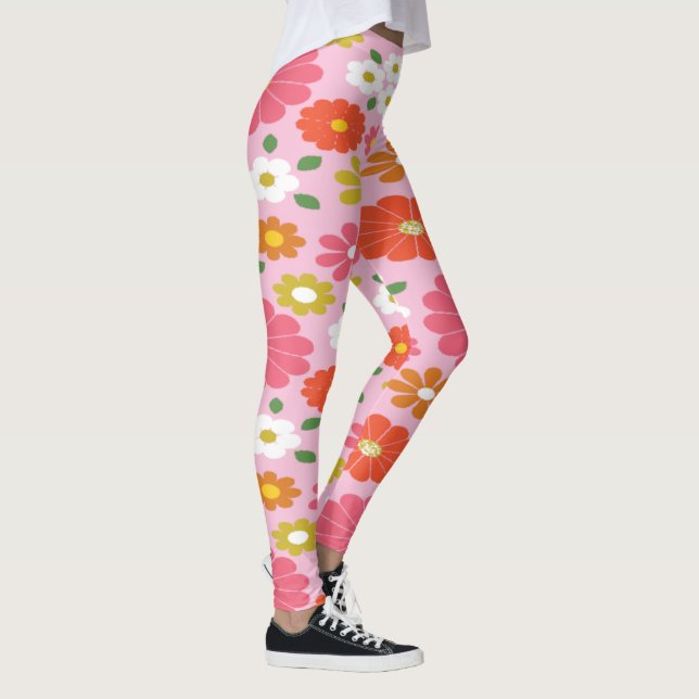 60er Blume Power Leggings (Rechts)