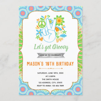 60er-Geburtstagsfeier Einladung