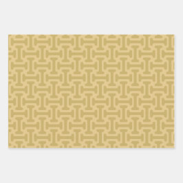 60er-Jahre Papiermuster Geschenkpapier Set
