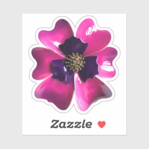 60er MOD Hippie Orchid Blume Spring Wedding Aufkleber