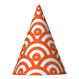 60er Mod Orange Partyhütchen