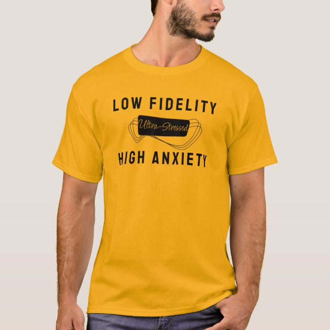 60er Music Retro Parody Slogan aus Angst T-Shirt (Vorderseite)