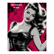 60er Pop Pinup Personalisiert