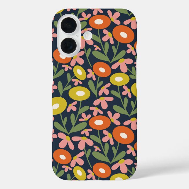 60er Retro Summer Super Lemon iPhone 16 Hülle (Rückseite)