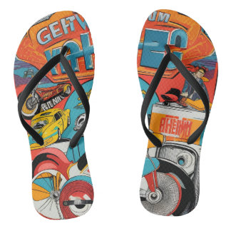 60er Retrostil Flip Flops