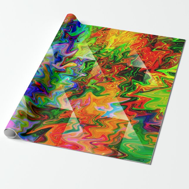 60er Spaß.. Geschenkpapier (Ungerollt)