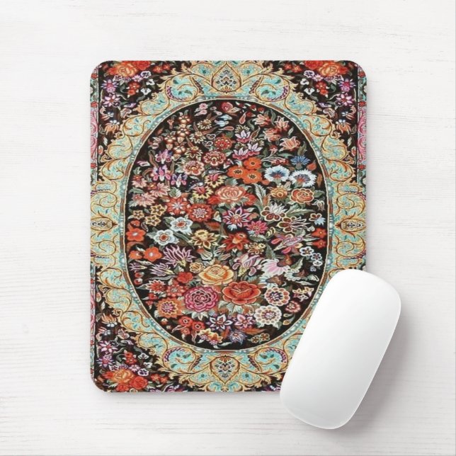 60er Vintages Muster der persischen Blume Mousepad (Mit Mouse)