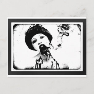 60er Zombie Postkarte