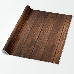 60lb Packpapierrolle Bauern Holz Landhaus Rustikal Geschenkpapier