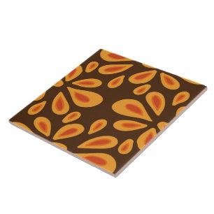 60s les années 70 rétro motif céramique carreaux