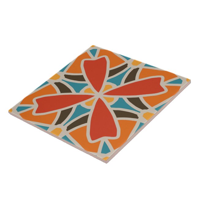 60s les années 70 rétro motif céramique carreaux (Côté)