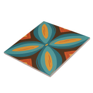 60s les années 70 rétro motif céramique carreaux
