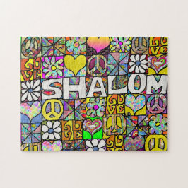 60s Psychedelic Shalom LOVE