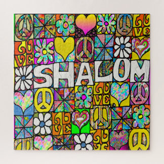 60s Psychedelic Shalom LOVE