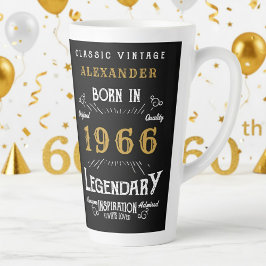 60th Birthday 1966 Legendary Retro Milchtasse
