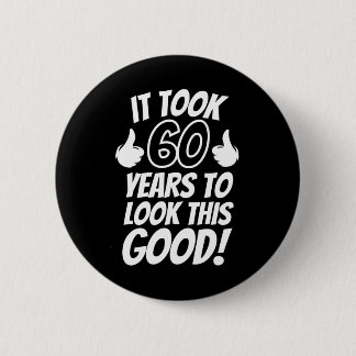 60th Birthday Button
