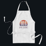 60th Birthday Retro Sunset Schürze<br><div class="desc">A colorful vintage style for awesome men and women celebrating a milestone birthday,  with a retro color scheme.</div>