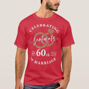 60th Wedding Anniversary - 60 years of Marriage T-Shirt