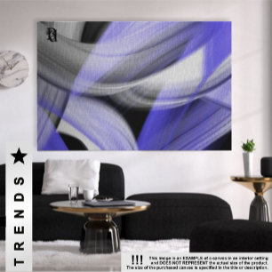 60x40" Lavendel Moon Trend Abstrakt Art Violet Leinwanddruck