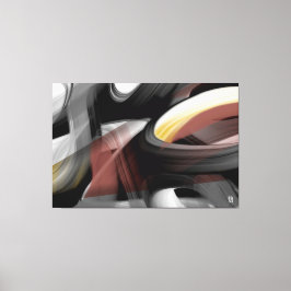 60x40" Trend Abstract Art Black White Powdery Leinwanddruck