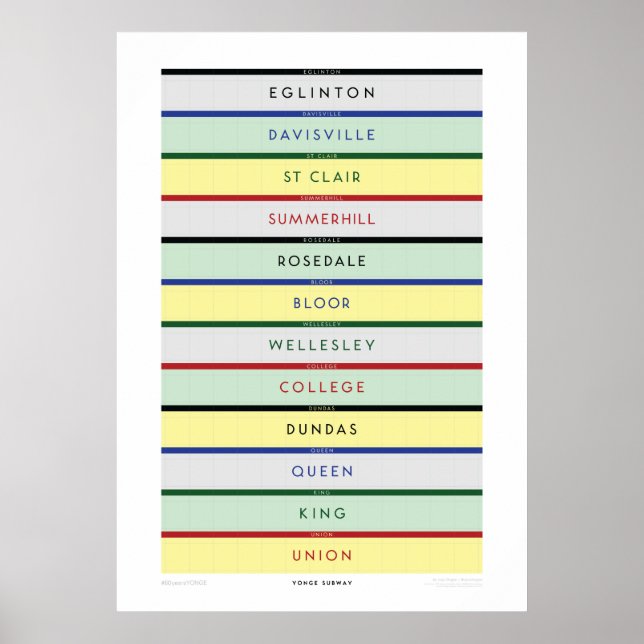 #60YearsJonge Typografie und Farbe Poster (Vorne)