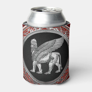 [610] Assyrian Winged Lion - Silver Lamassu Dosenkühler