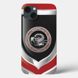 [610] Heiliger Silberskorpion auf Schwarz iPhone 13 Hülle