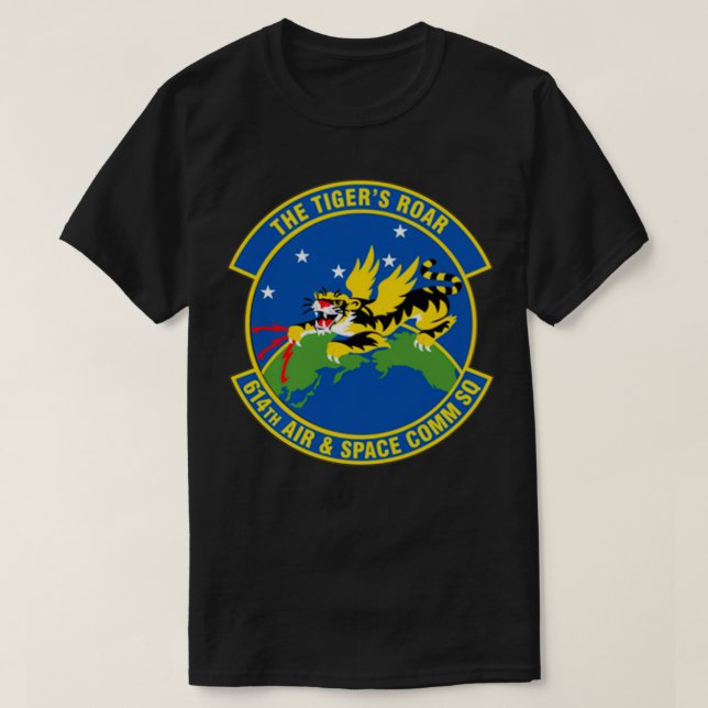 614. Luft- und Raumfahrt-Kommunikationssquadron AC T-Shirt (Design vorne)
