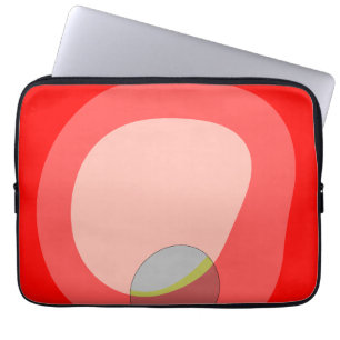 615 Rot Abstrakt Laptopschutzhülle