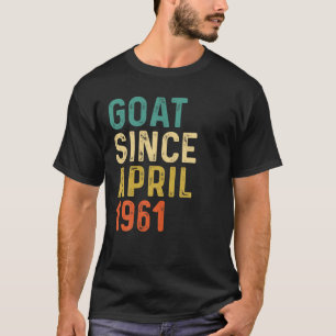 61. Geburtstag 61 Jahre alte Ziege seit April 1961 T-Shirt