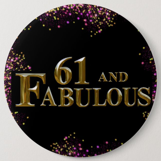 61. Geburtstag Button (Vorderseite)
