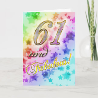 61. Geburtstags-Party Einladung