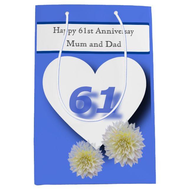 61. Hochzeit Mittlere Geschenktüte (Vorderseite)