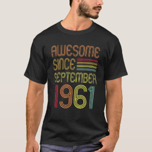 61 Jahre alt 61. Geburtstag Phantastisch seit Sept T-Shirt