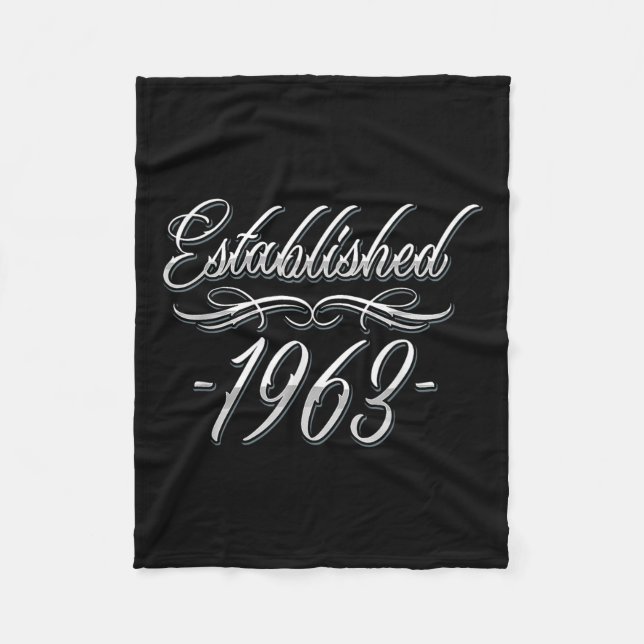 61 Jahre alt Tattoo Lover Geburtsjahr 1963 61. Geb Fleecedecke (Vorderseite)
