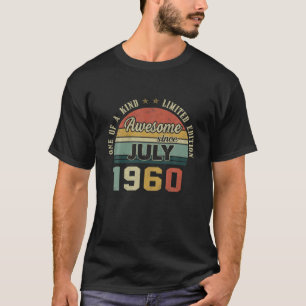 61 Jahre alt Vintag Juli 1960 Limited Edition 61S T-Shirt