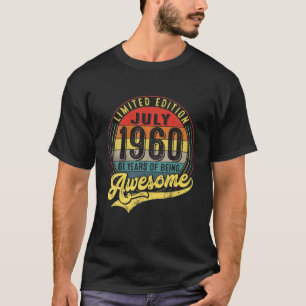 61 Jahre alt Vintag Juli 1960 Limited Edition 61S T-Shirt