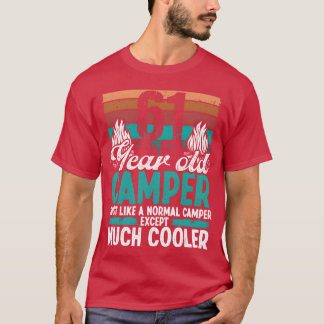 61 Jahre alte Camperin Scout-Camping 61. Geburtsta T-Shirt