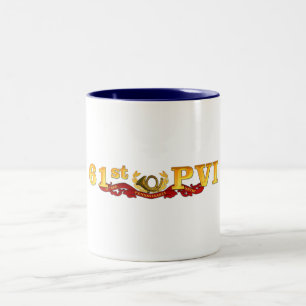 61. PVI neue Logo-Tasse Zweifarbige Tasse