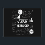 61 Years Old Bday Math Teacher 61st Birthday Gift Postkarte<br><div class="desc">Birthday Design For anyone who's horoscope say difficult & Stubborn But totally worth.Wear it with pride at work,  school gym perfect to pair with shorts,  leggings or jeans for a casual yet trendy Look</div>
