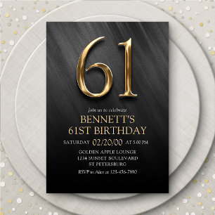 61e Invitation d'anniversaire
