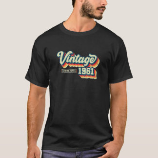 61St Geburtstagsgeschenke Retro Vintag 1961 Origin T-Shirt