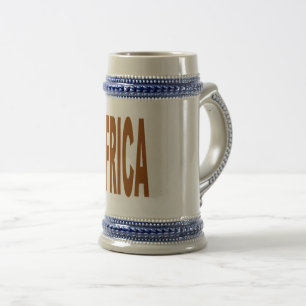 624 ml grau/blau AFRICA Bierglas