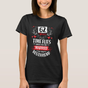 62 Jahre Verheiratet zum besten Freund 62. Hochzei T-Shirt