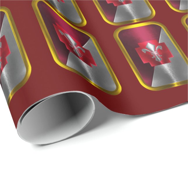 62. Medizinische Brigade "Proud and Steadfast" Geschenkpapier (Rolleneckpunkt)