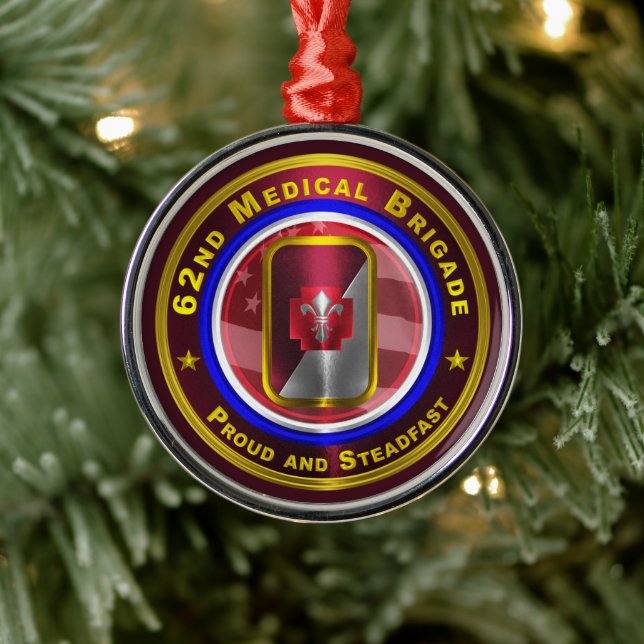 62. Medizinische Brigade Weihnachten Ornament Aus Metall (Baum)
