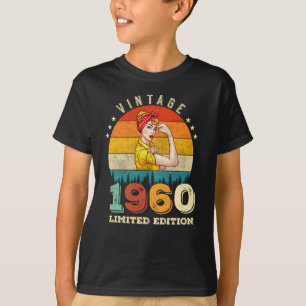 62 Year Old Women Bday 1960 Vintage 62nd Birthday T-Shirt