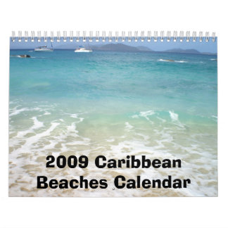 636, 2009 karibischer Strand-Kalender Kalender
